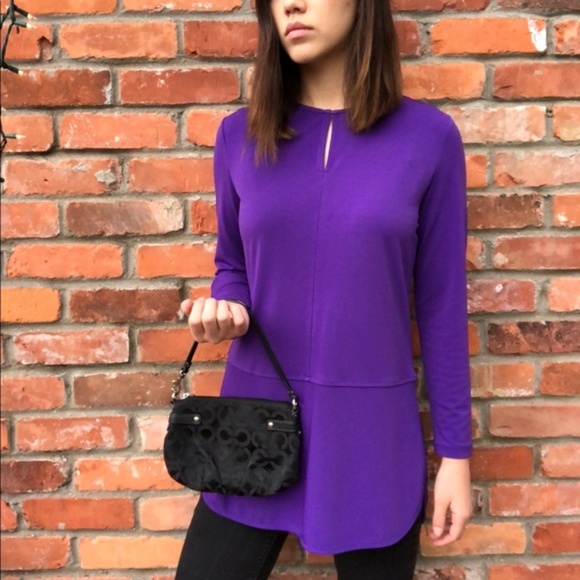 ralph lauren keyhole jersey top